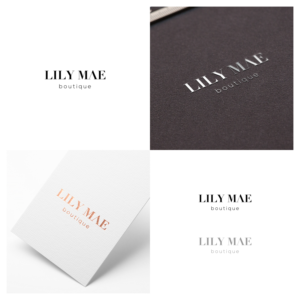 Logo Design by VisualFlava for Lily-Mae Boutique  | Design #14613514