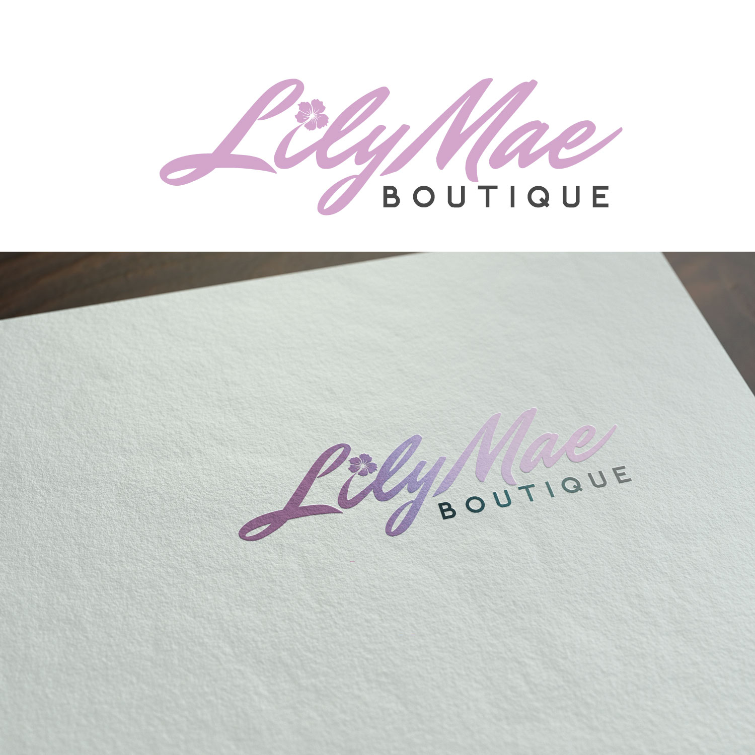 Logo Design by NightDesigns for Lily-Mae Boutique  | Design #14610192