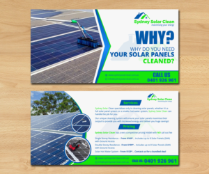 Solar Panel Cleaning Business Needs a Flyer DL Size | Flyer Design by ecorokerz