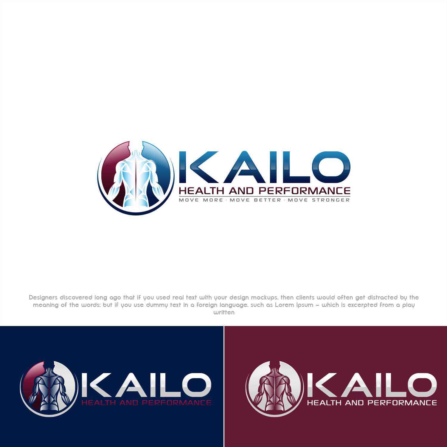 Logo Design by Akisaputra for Kailo Health and Performance | Design: #15123212