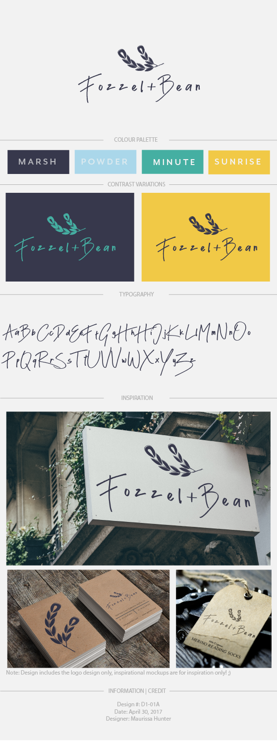 Logo Design by Maurissahunter for Fozzel & Bean | Design #14632046
