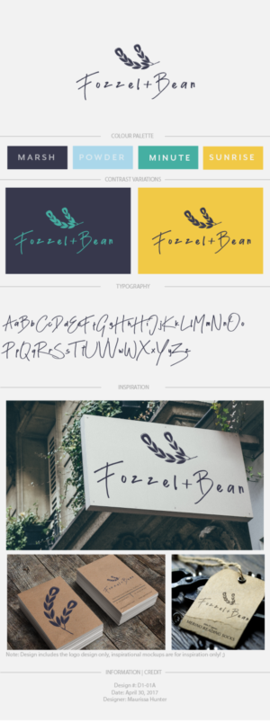 Logo Design by Maurissahunter for Fozzel & Bean | Design: #14632046