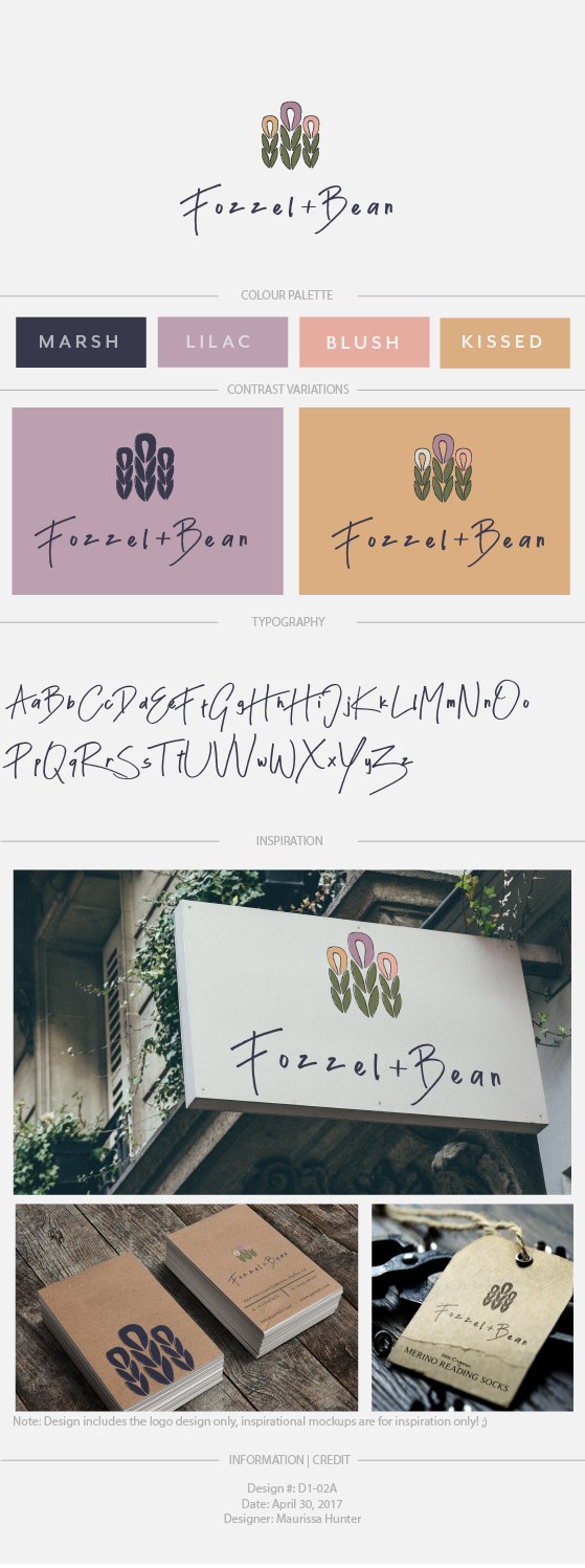 Logo Design by Maurissahunter for Fozzel & Bean | Design #14632053