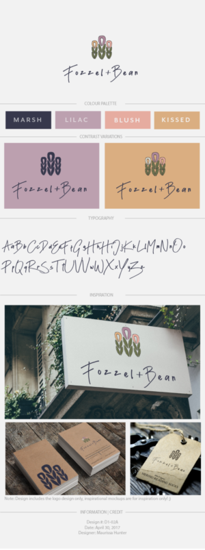 Logo Design by Maurissahunter for Fozzel & Bean | Design: #14632053
