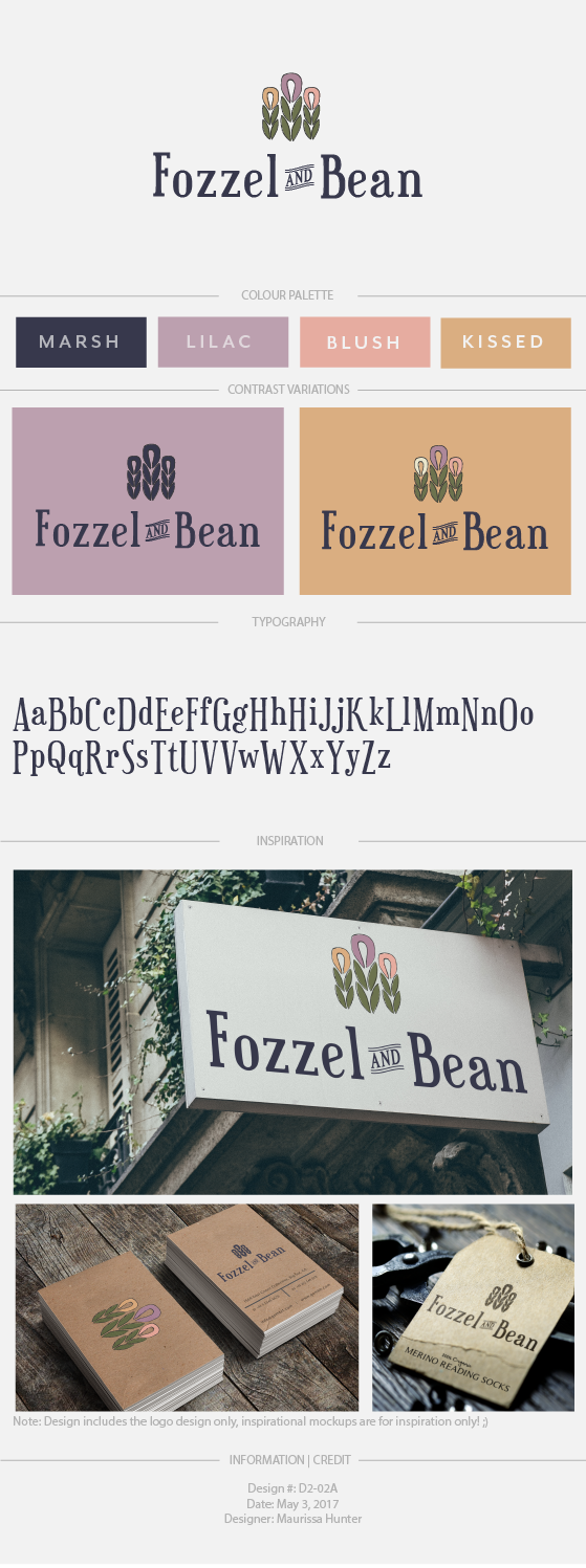 Logo Design by Maurissahunter for Fozzel & Bean | Design #14702808