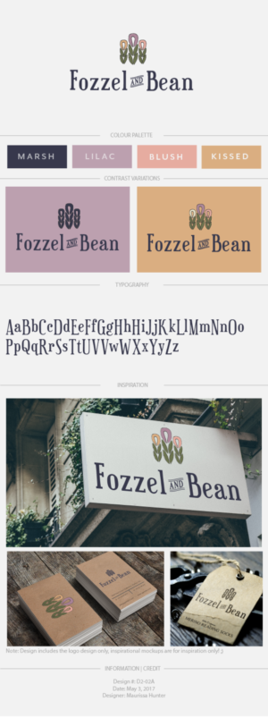 Logo Design by Maurissahunter for Fozzel & Bean | Design: #14702808