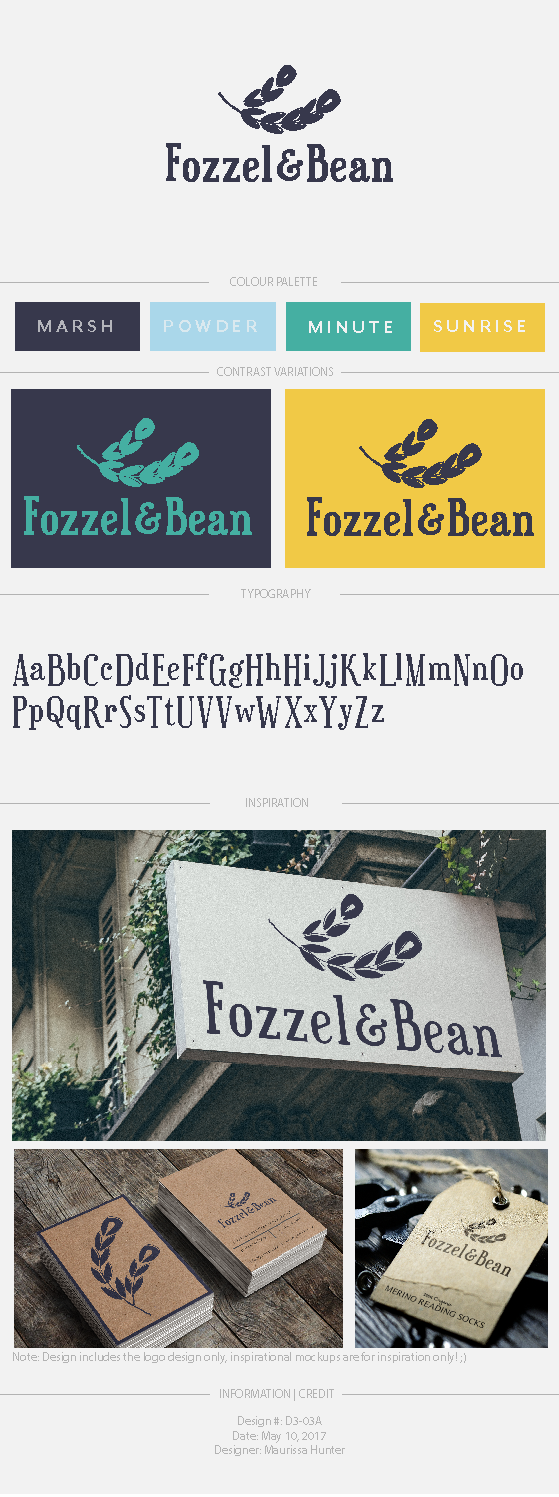 Logo Design by Maurissahunter for Fozzel & Bean | Design #14739495