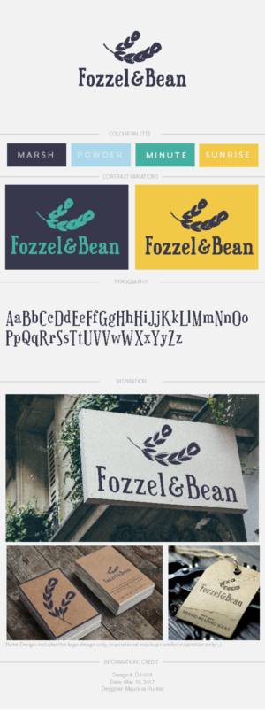 Logo Design by Maurissahunter for Fozzel & Bean | Design: #14739495