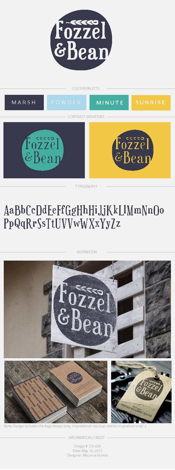 Logo Design by Maurissahunter for Fozzel & Bean | Design #14739496