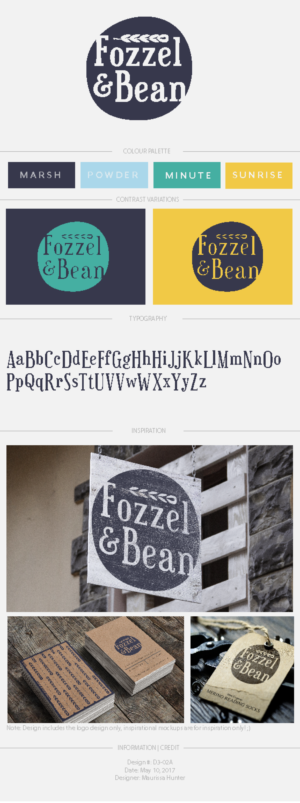 Logo Design by Maurissahunter for Fozzel & Bean | Design: #14739496