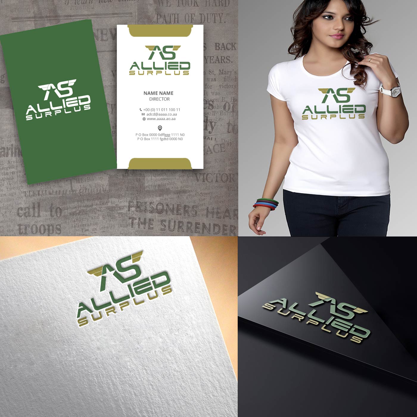 Logo Design by zebronicgraphic for Allied Surplus | Design #14690465