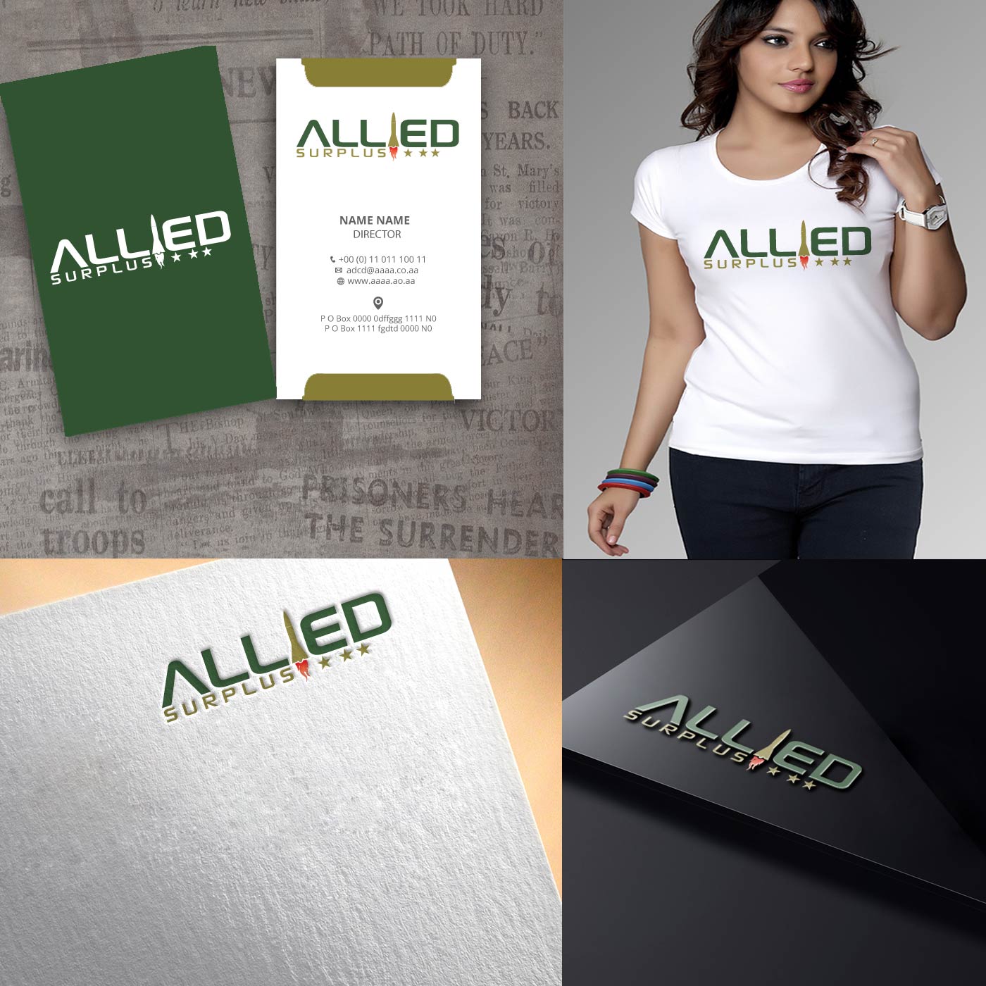 Logo Design by zebronicgraphic for Allied Surplus | Design #14690466