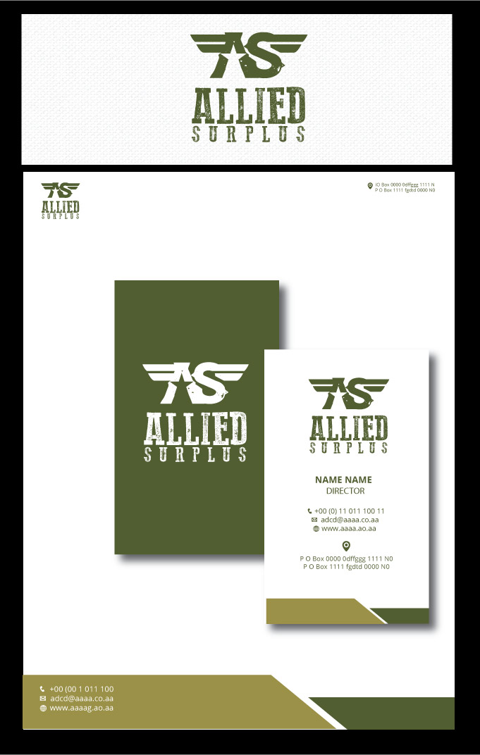 Logo Design by zebronicgraphic for Allied Surplus | Design #14736674