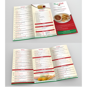 Menu Design by debdesign for Thai Chili, LLC | Design: #14742796
