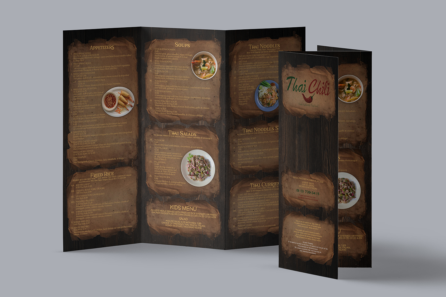 Menu Design by mrmrnjr for Thai Chili, LLC | Design #14634097