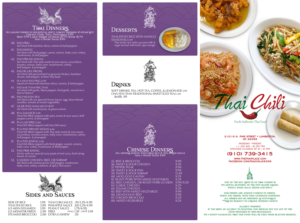 Menu Design by mrmrnjr for Thai Chili, LLC | Design: #14742674