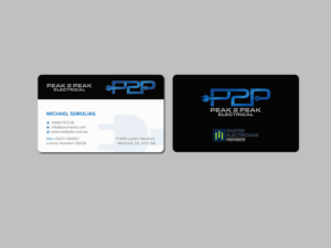 Letterhead Design by Creations Box 2015 for Peak 2 Peak Electrical  | Design: #14623682