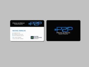 Letterhead Design by Creations Box 2015 for Peak 2 Peak Electrical  | Design: #14623684