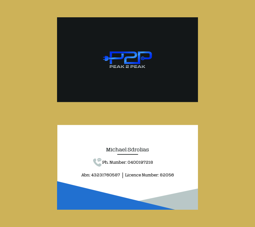 Letterhead Design by gobindadey333 for Peak 2 Peak Electrical  | Design #14639600