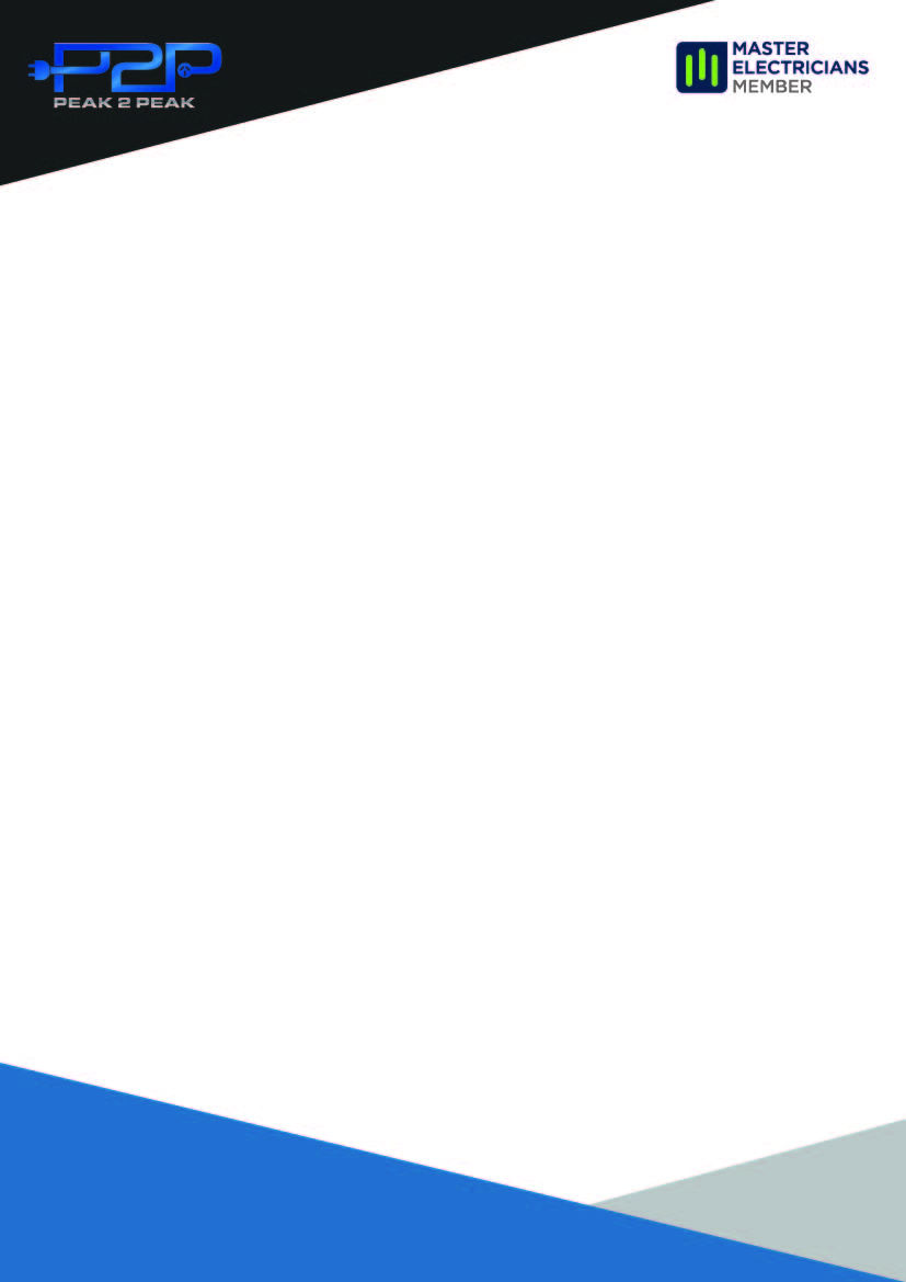 Letterhead Design by gobindadey333 for Peak 2 Peak Electrical  | Design #14639601