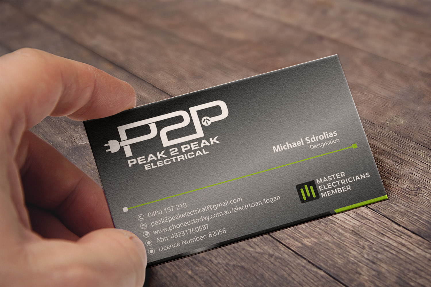 Letterhead Design by Petter Goms for Peak 2 Peak Electrical  | Design #14667455
