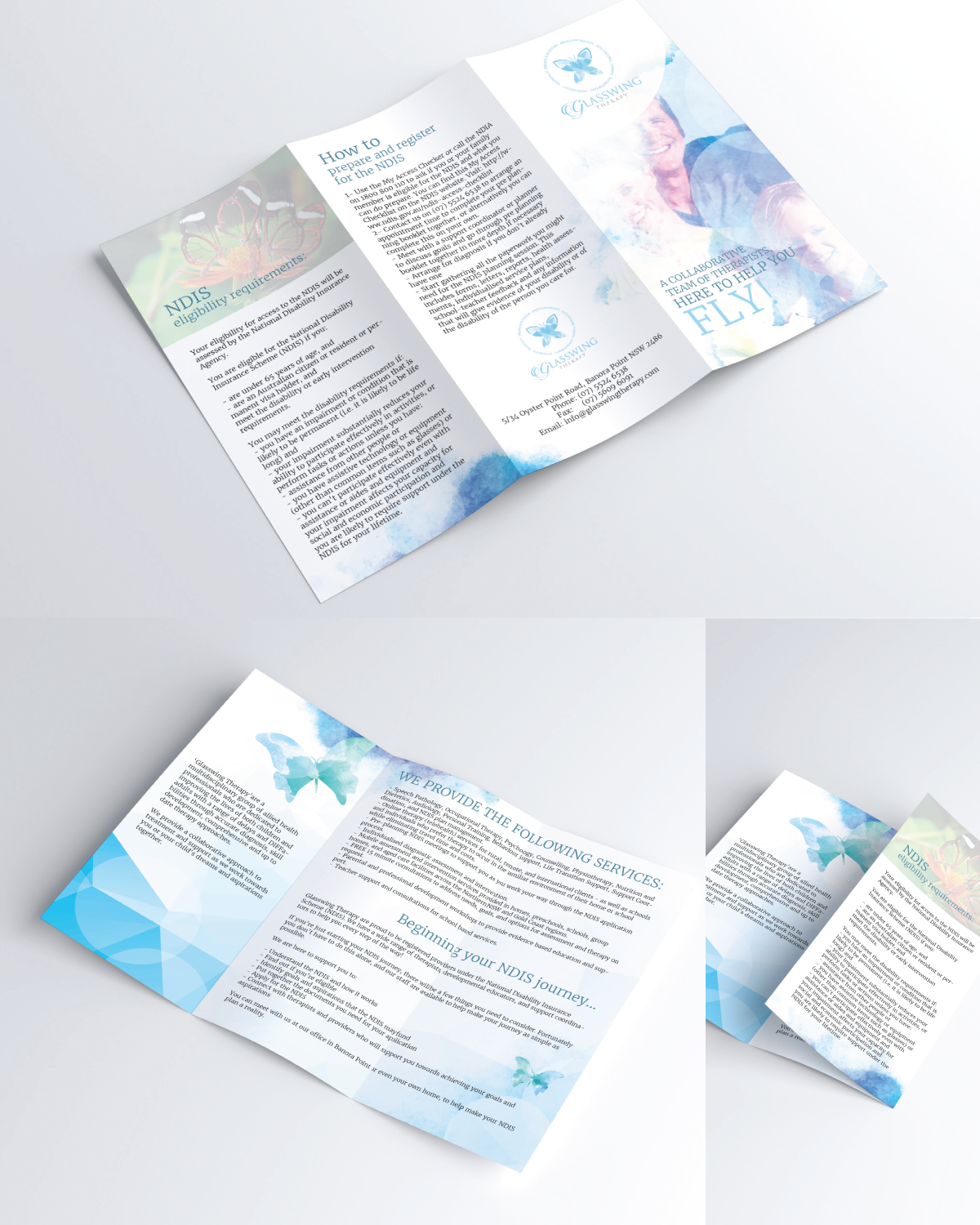 Broschüren-Design von coo.lt für Speak Volumes Speech Pathology | Design #14626581