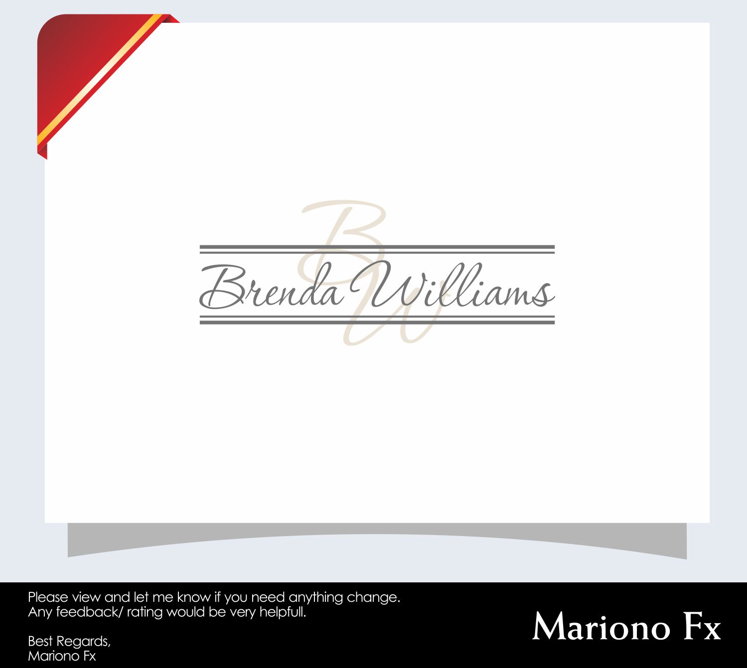 Logo Design by Mariono Fx for Brenda Williams Academy | Design #14626064