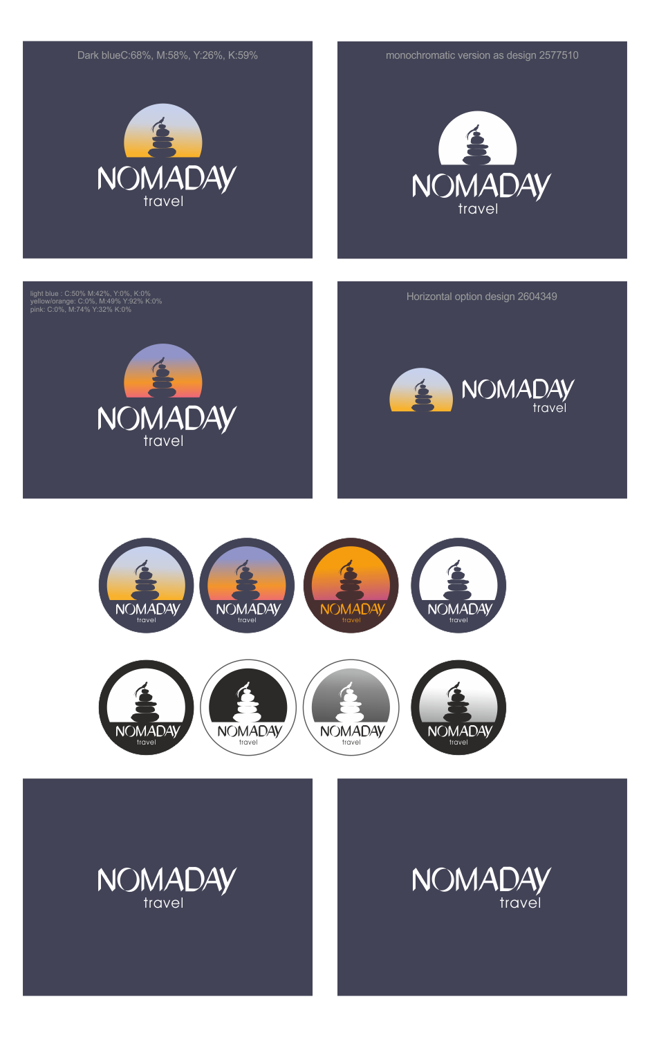 Logo Design by Ample Designs for NOMADAY travel | Design #2615980
