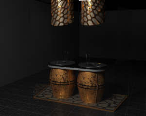 fast food restaurant use tandoori for cook chicken and beef barbecue   | 3D Design by Creative Shots Studio