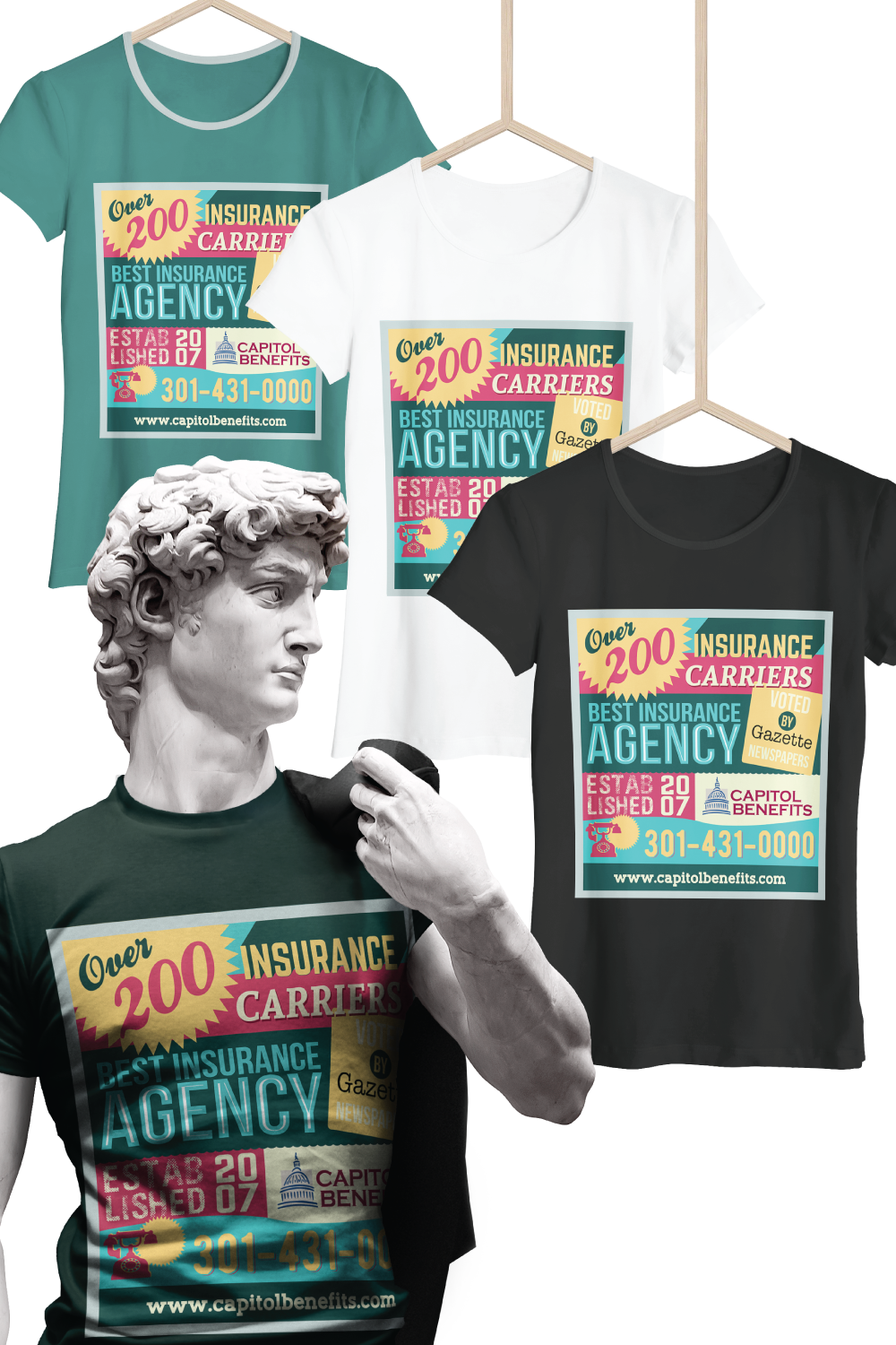 T-shirt Design by coo.lt for Capitol Benefits, LLC | Design #14630830