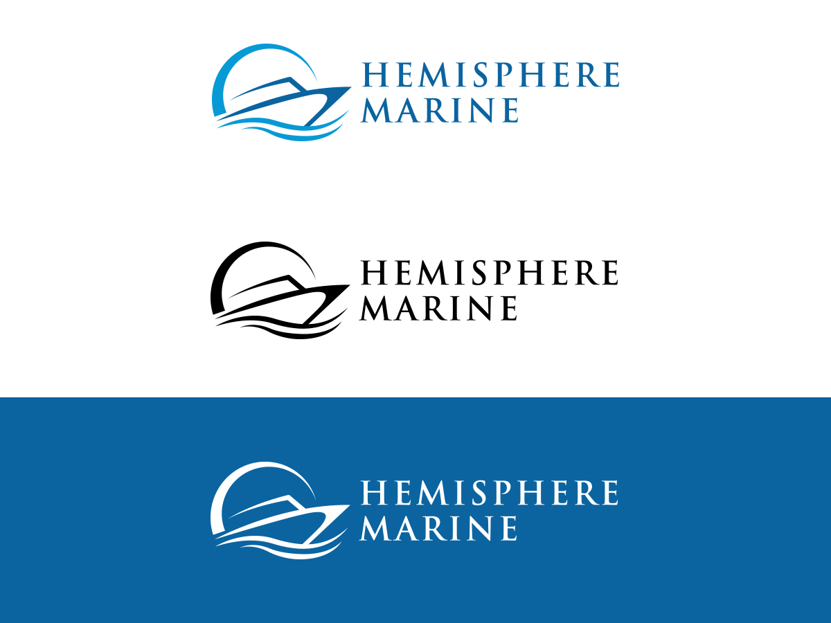 Diseño de Logo por Slant Line Media para Hemisphere Marine | Diseño #14673704