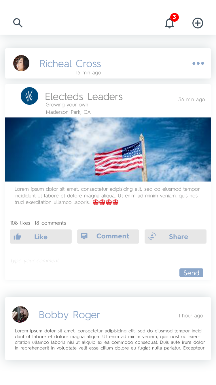 App Design by AppGeek for American Civix Technologies, L3C | Design #14660774