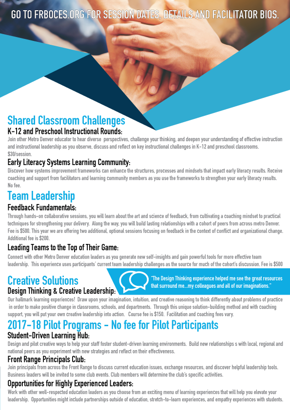 Flyer Design by Blumenfeld for Front Range BOCES | Design #14631432