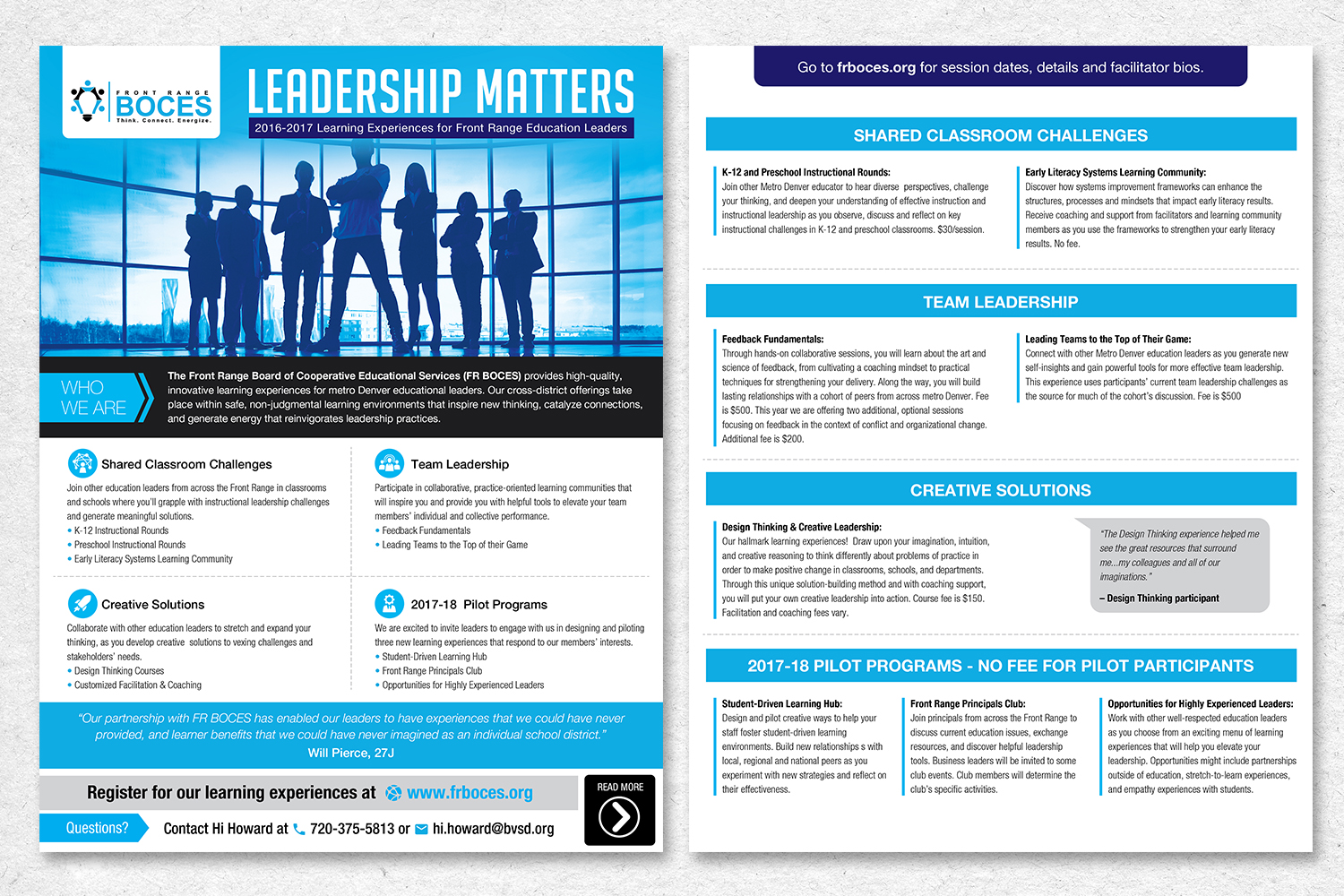 Flyer Design by sun_design for Front Range BOCES | Design #14630700