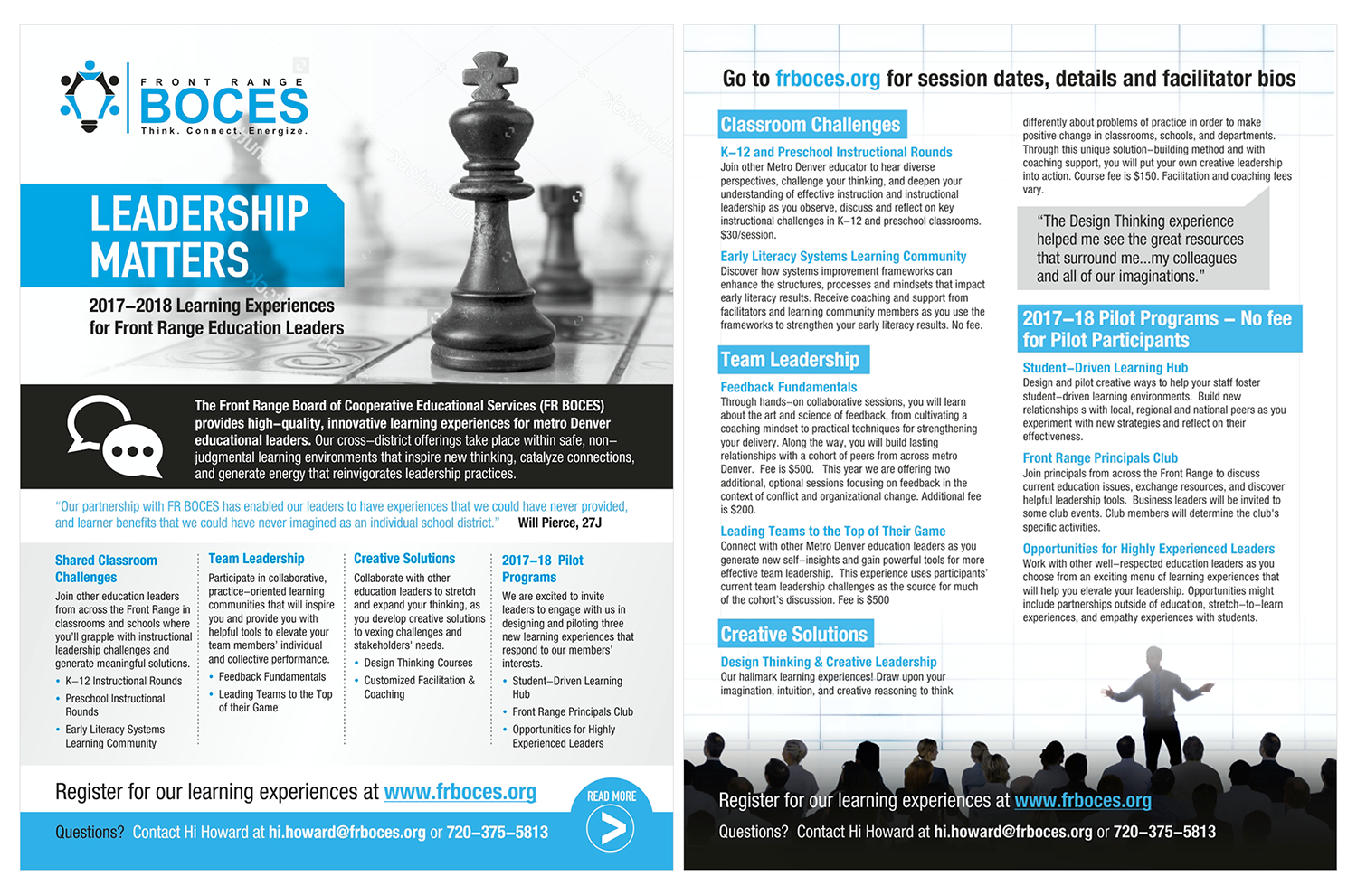 Flyer Design by D Creative for Front Range BOCES | Design #14638151
