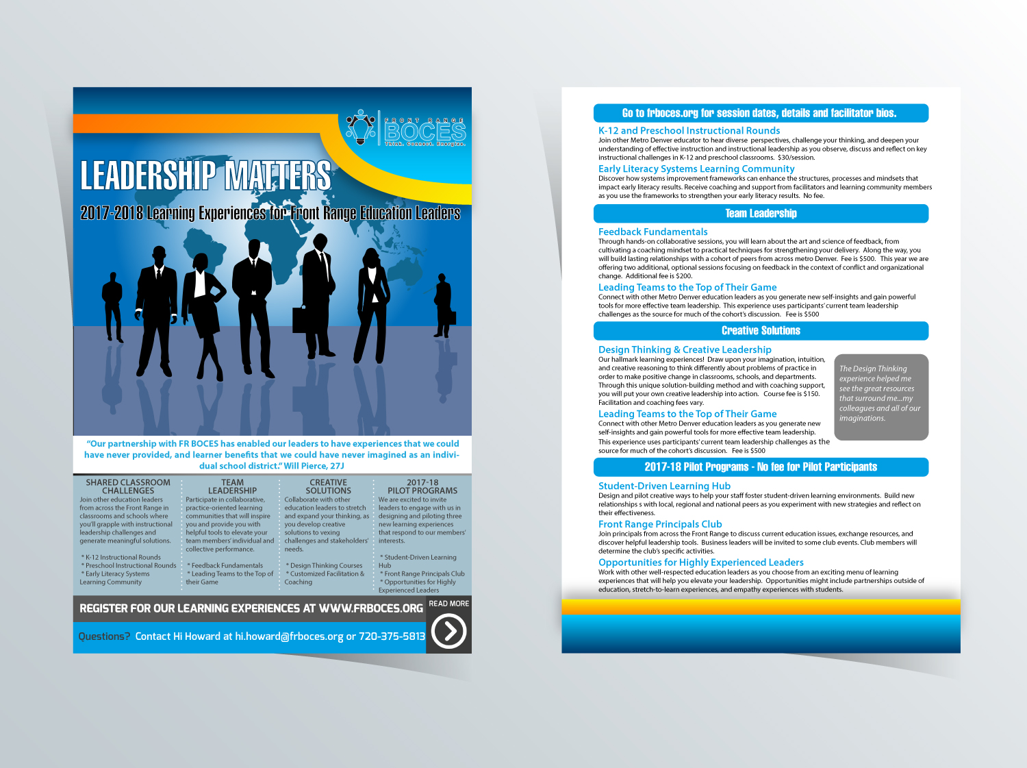 Flyer Design by RalkoV for Front Range BOCES | Design #14637472