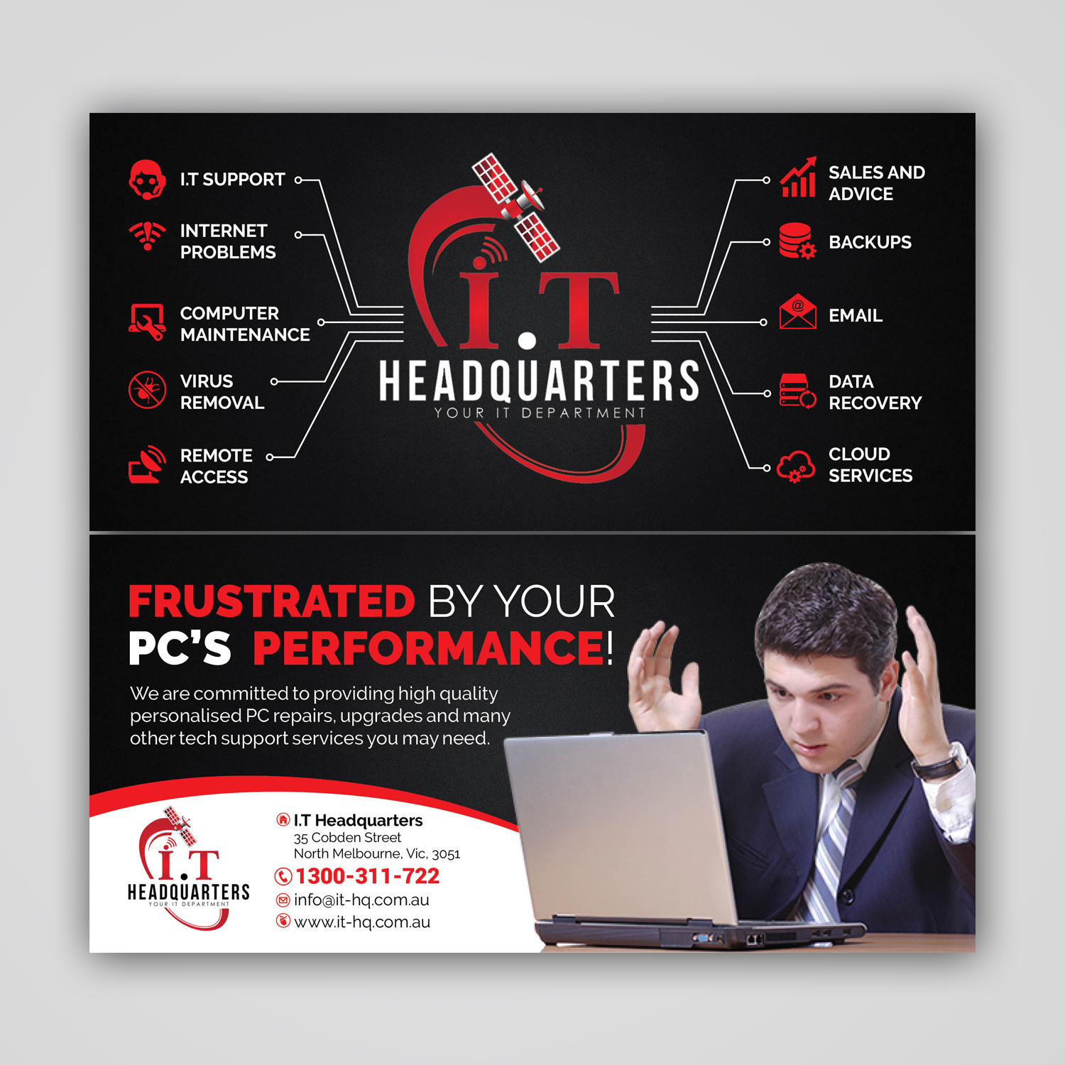 Flyer Design by Mariyam Khan for I.T Headquarters | Design #14691477