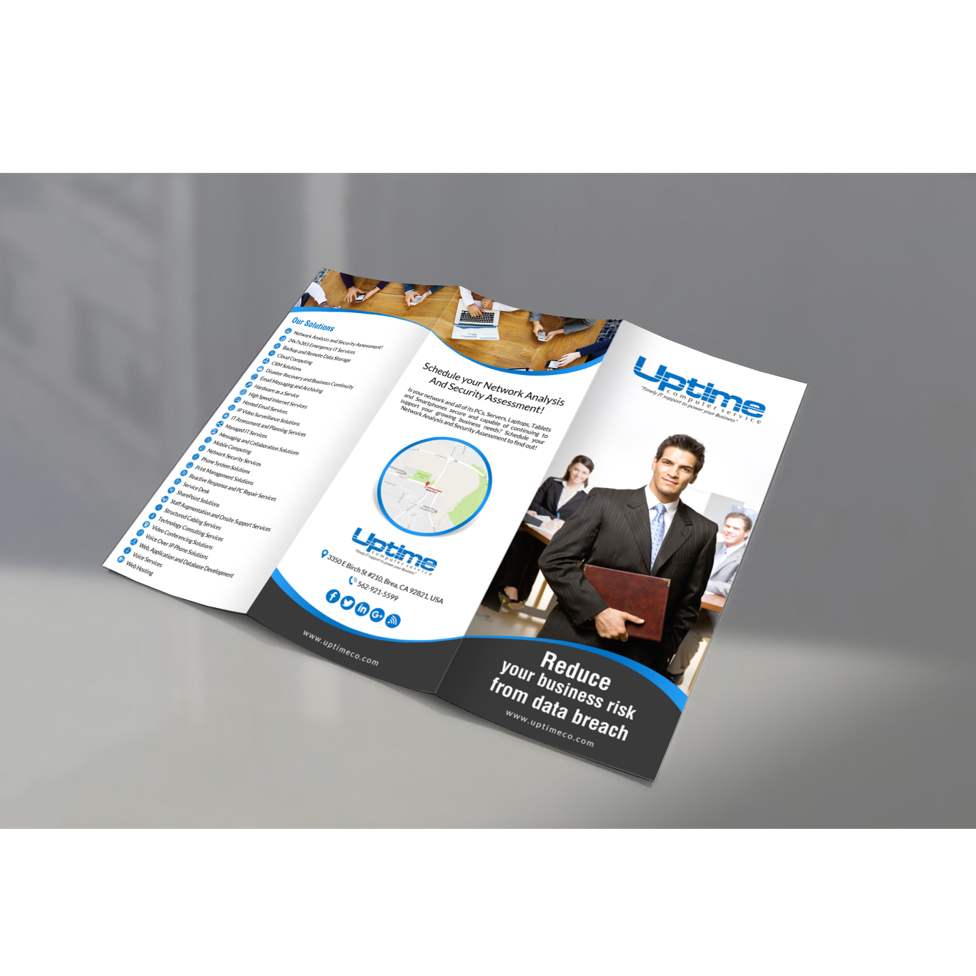 Flyer Design by debdesign for Uptime Computer Service, Inc. | Design #14644052