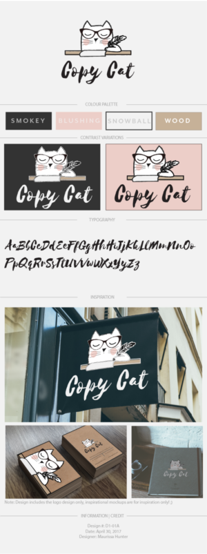 Logo Design by Maurissahunter for Copy Cat | Design: #14632334