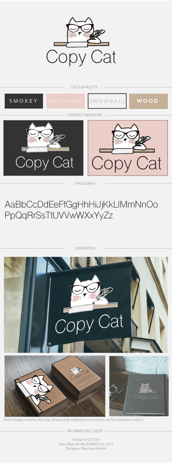 Logo Design by Maurissahunter for Copy Cat | Design #14675146