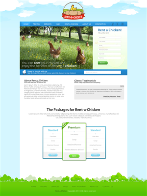 Web Design by Creative James for Rent A Chicken | Design: #2555868