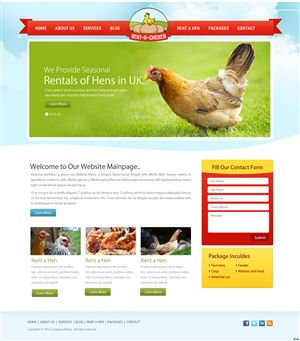 Web Design by pb for Rent A Chicken | Design: #2553035