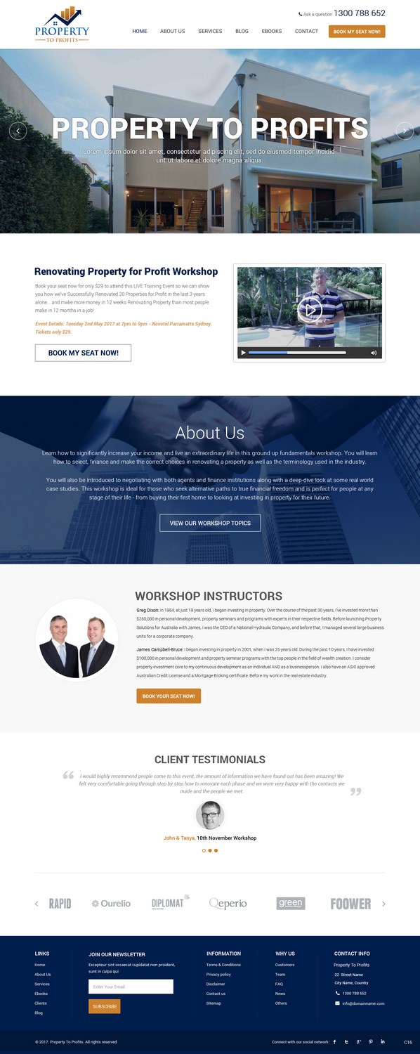 Web Design by pb for Your Corner | Design #14663384
