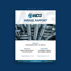 Report presentation for measurement or inline reports | Diseño de Impresos por designhero