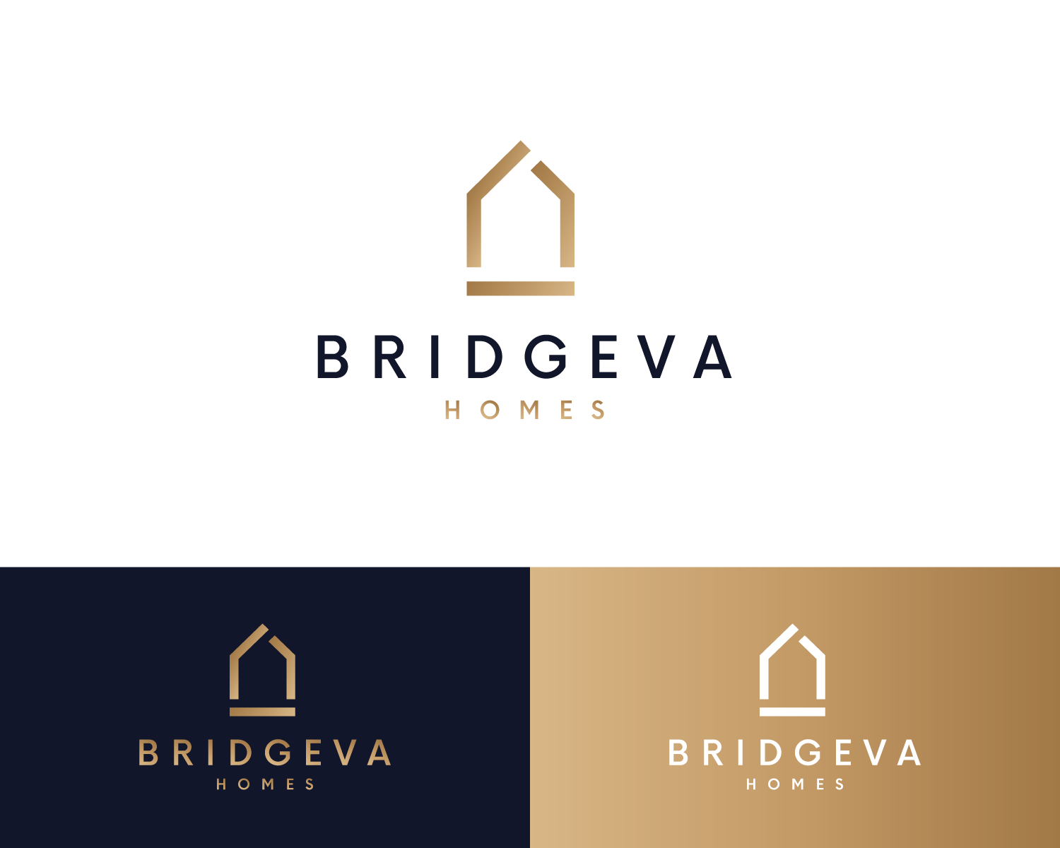Logo Design by AlexMorisseau for Bridgeva Homes Ltd | Design #14652231