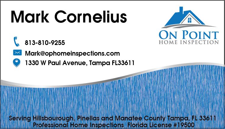 Business Card Design by Respect for On Point Home Inspection  | Design #14640541