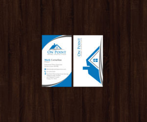 Business Card Design by JK18 for On Point Home Inspection  | Design: #14641370