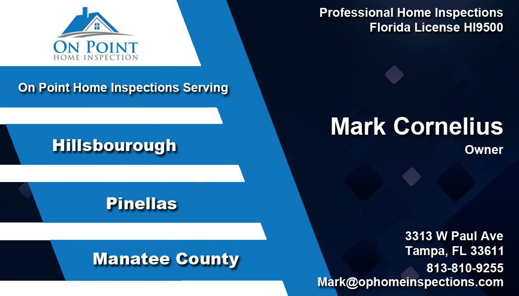 Business Card Design by Eminents Infosoft for On Point Home Inspection  | Design #14654319