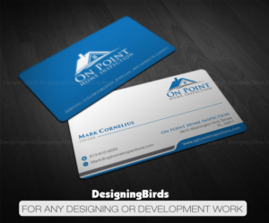 Business Card Design by Designing Birds for On Point Home Inspection  | Design: #14644346