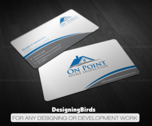 Business Card Design by Designing Birds for On Point Home Inspection  | Design: #14649814
